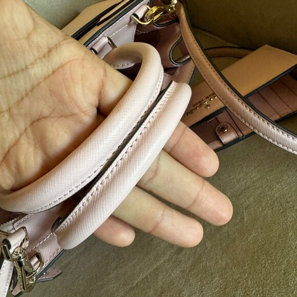 Kate Spade Staci Medium Satchel & Staci Large Slim Bifold Wallet Chalk Pink - Picture 12 of 17